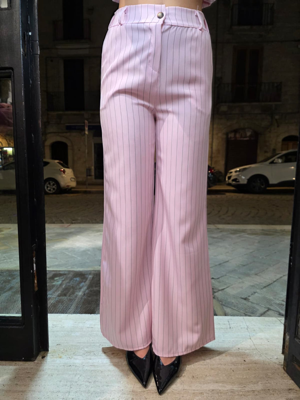 Tailleur gessato kelly