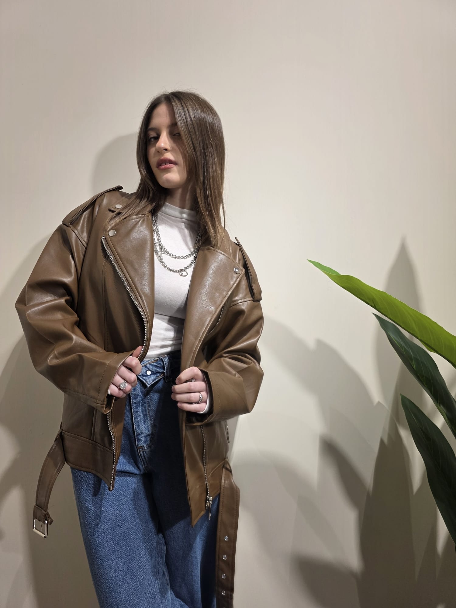 Giubbino in eco-pelle