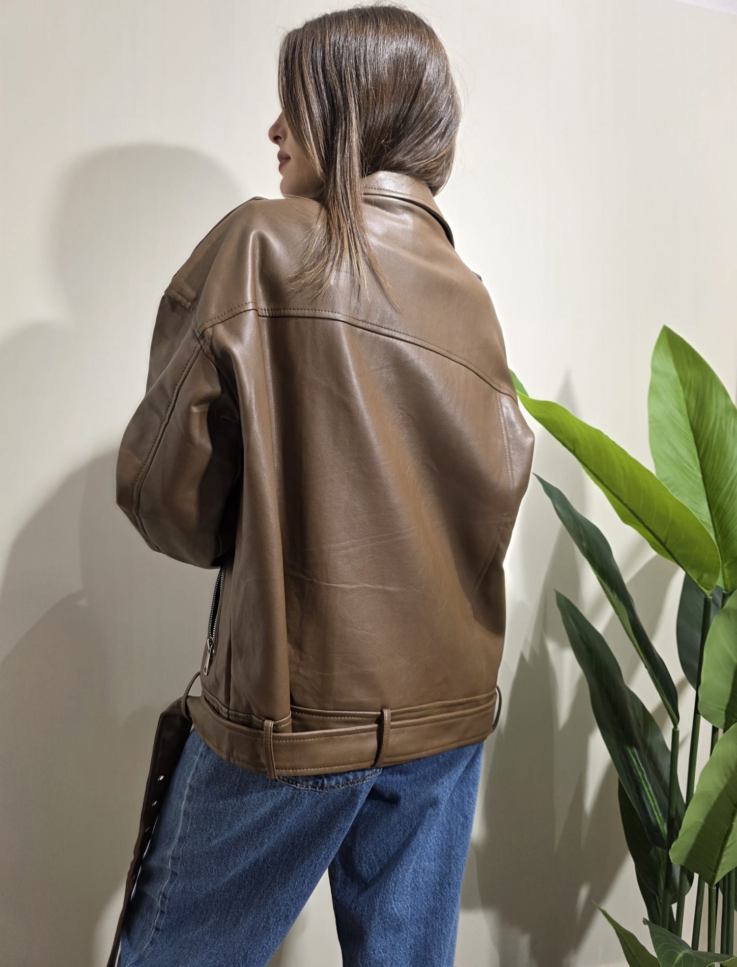 Giubbino in eco-pelle