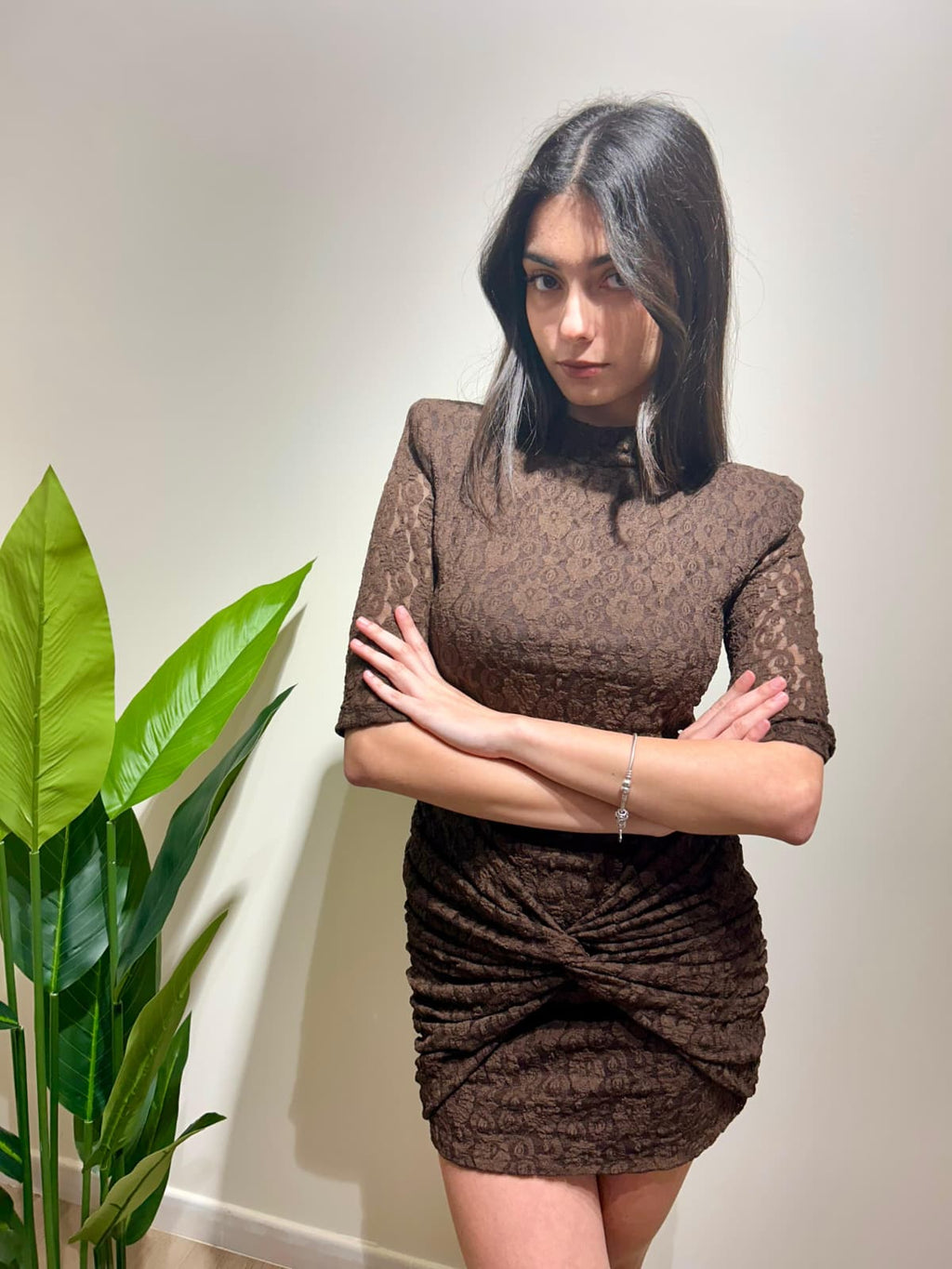Vestito DESY in pizzo con spalline