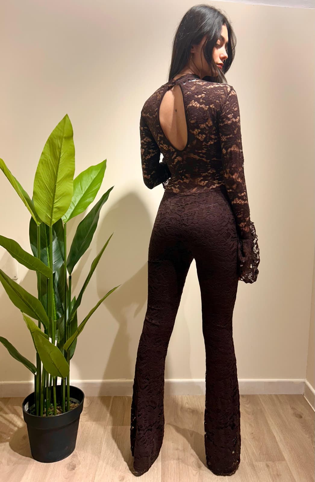Jumpsuit in pizzo