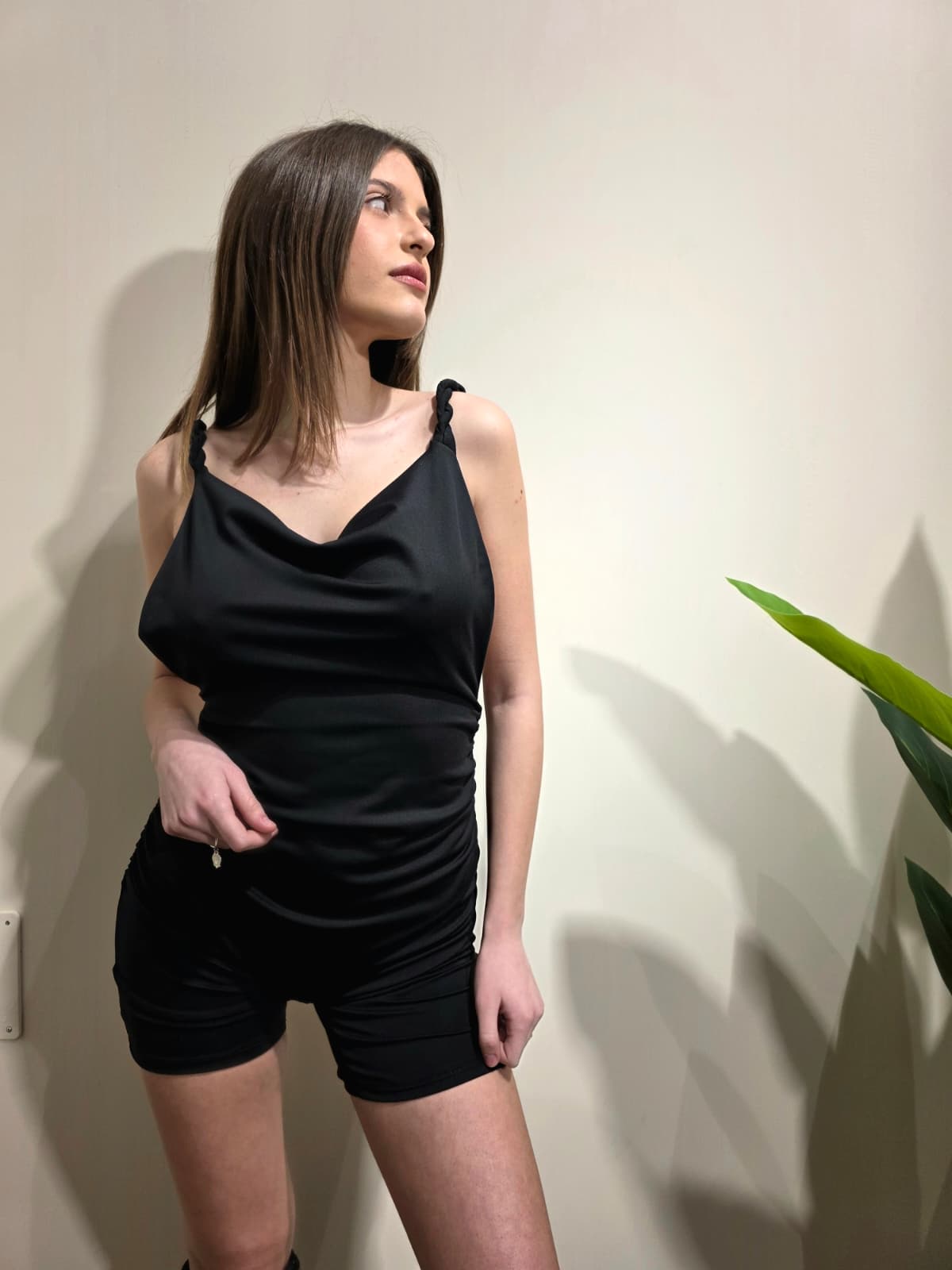 Mini jumpsuit treccia