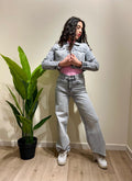 Giubbino crop jeans