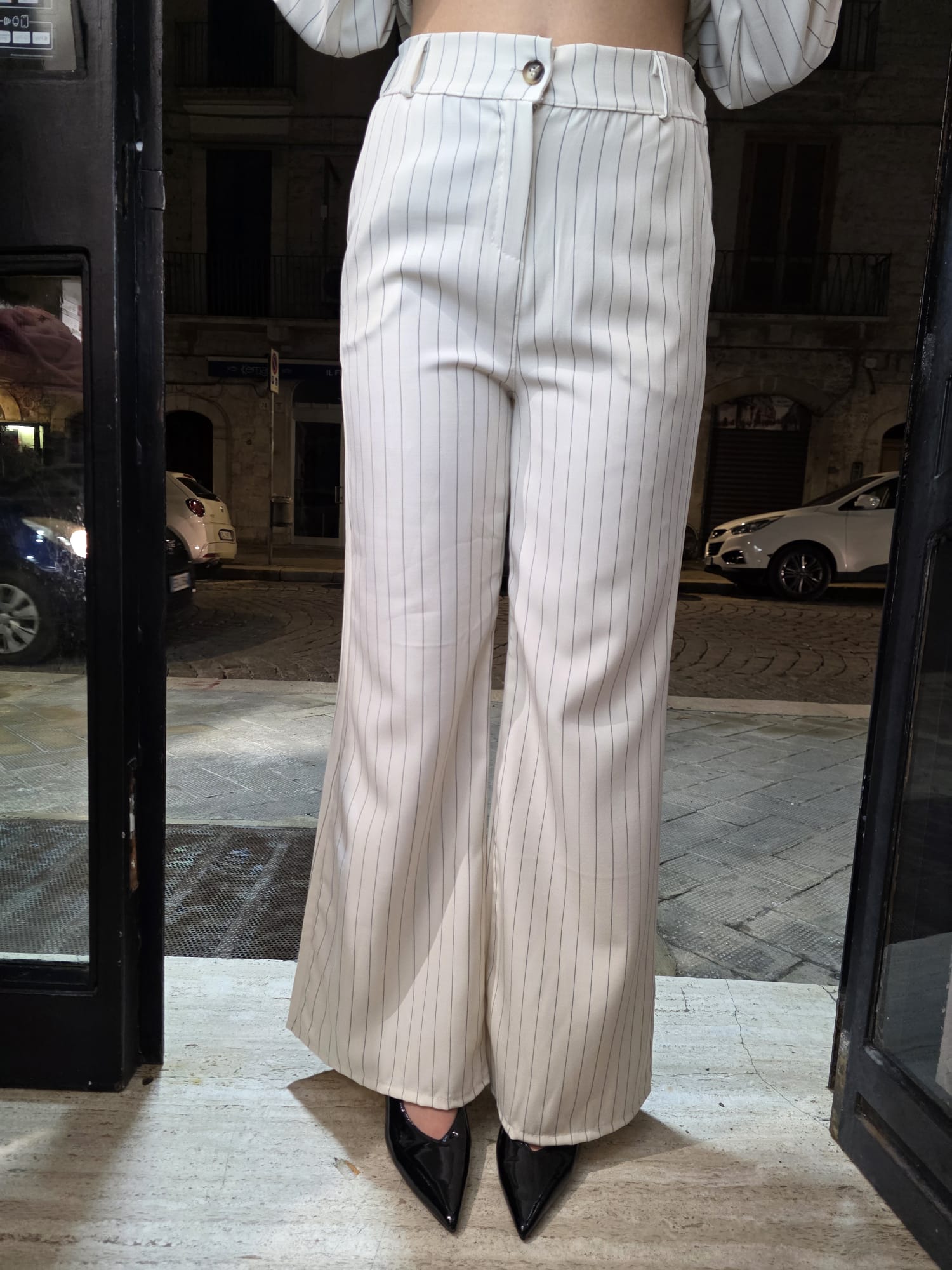 Tailleur gessato kelly