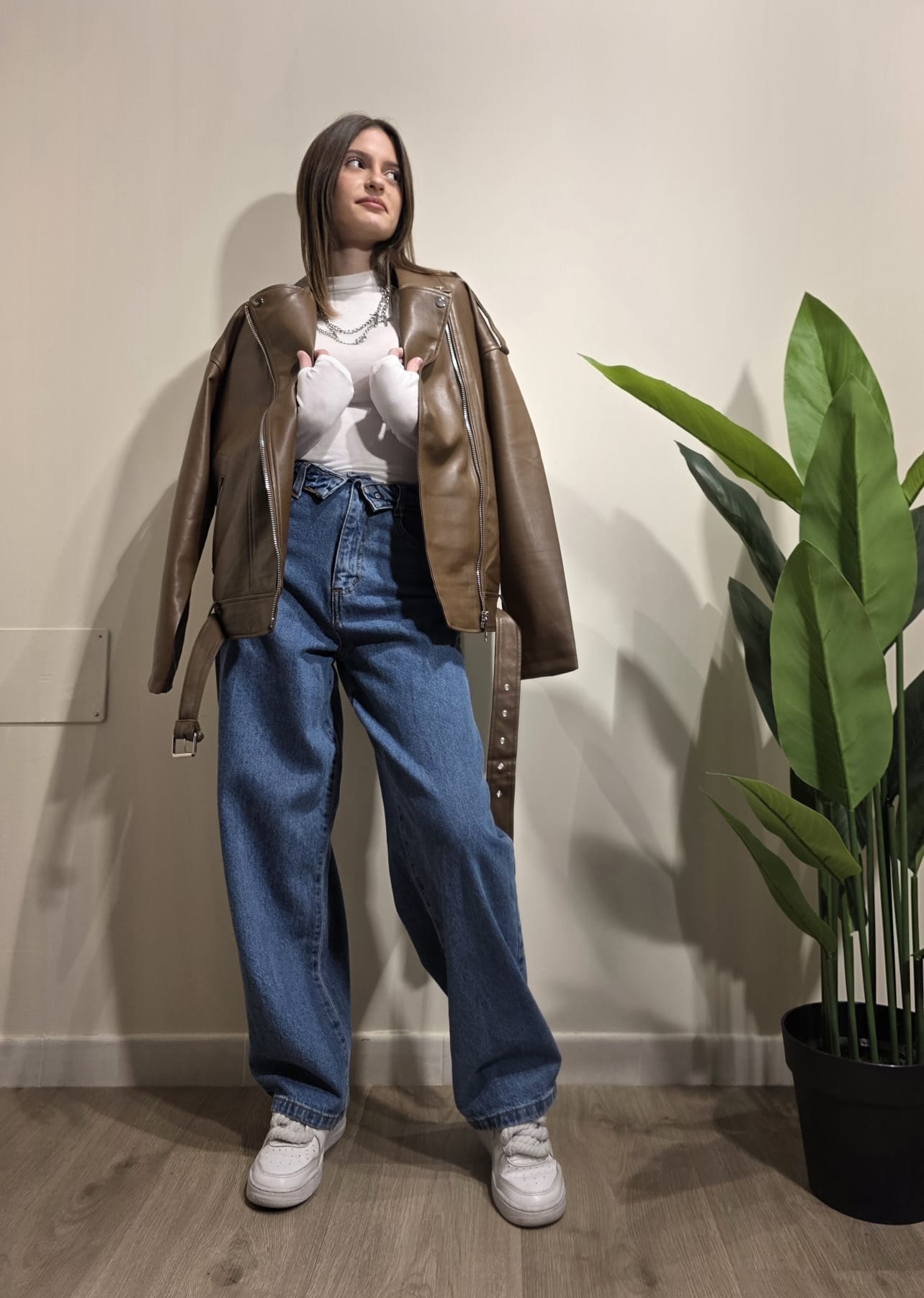 Giubbino in eco-pelle