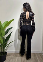 Jumpsuit in pizzo