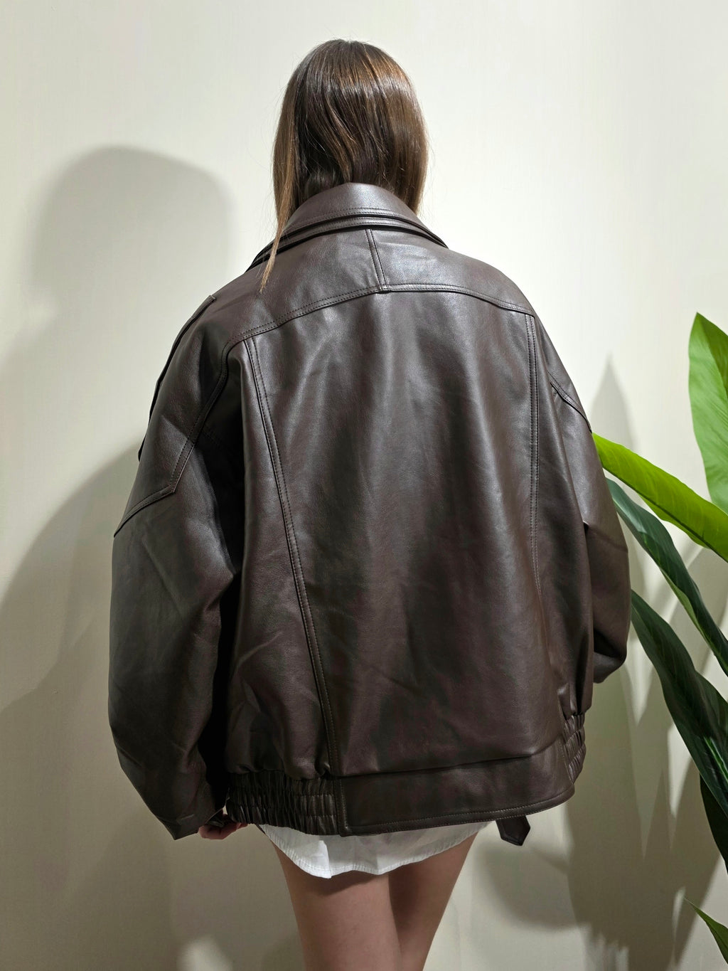 Chiodo over in eco-pelle