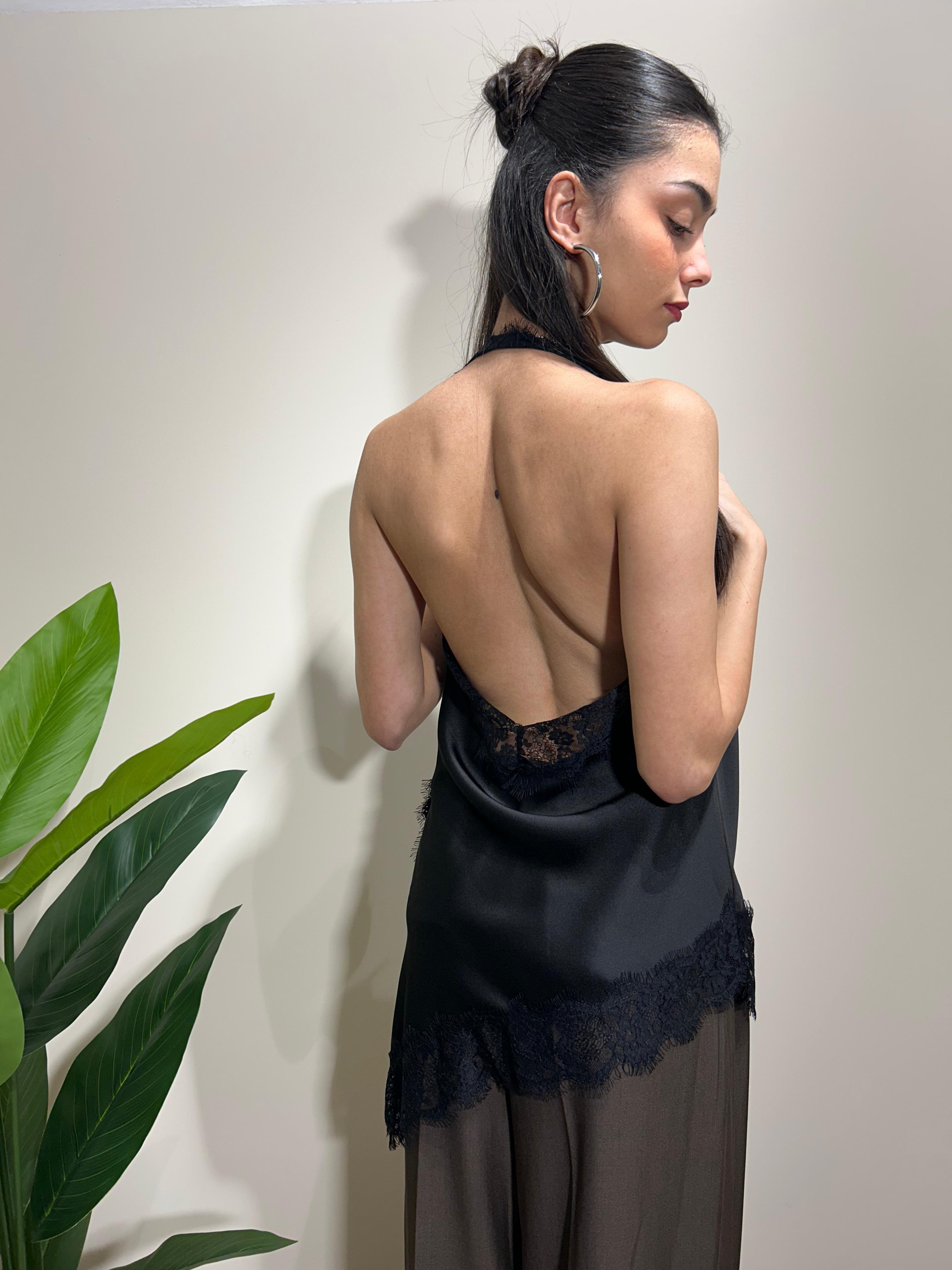 Canotta raso romantic