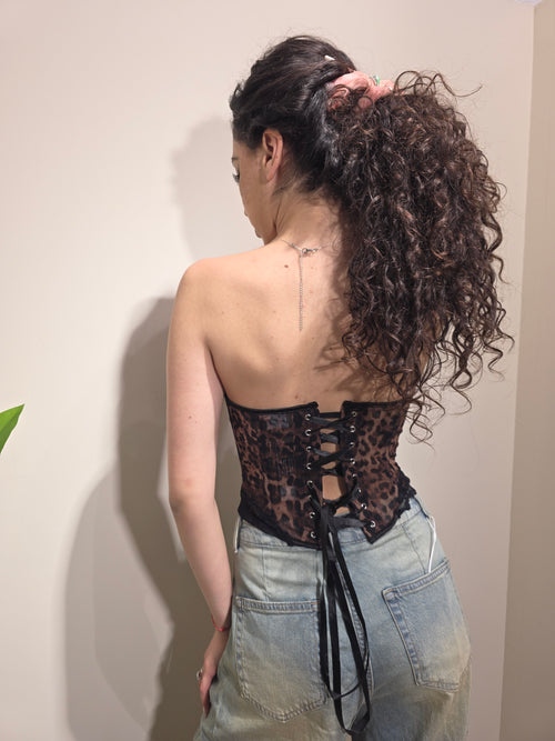 Bustier animalier