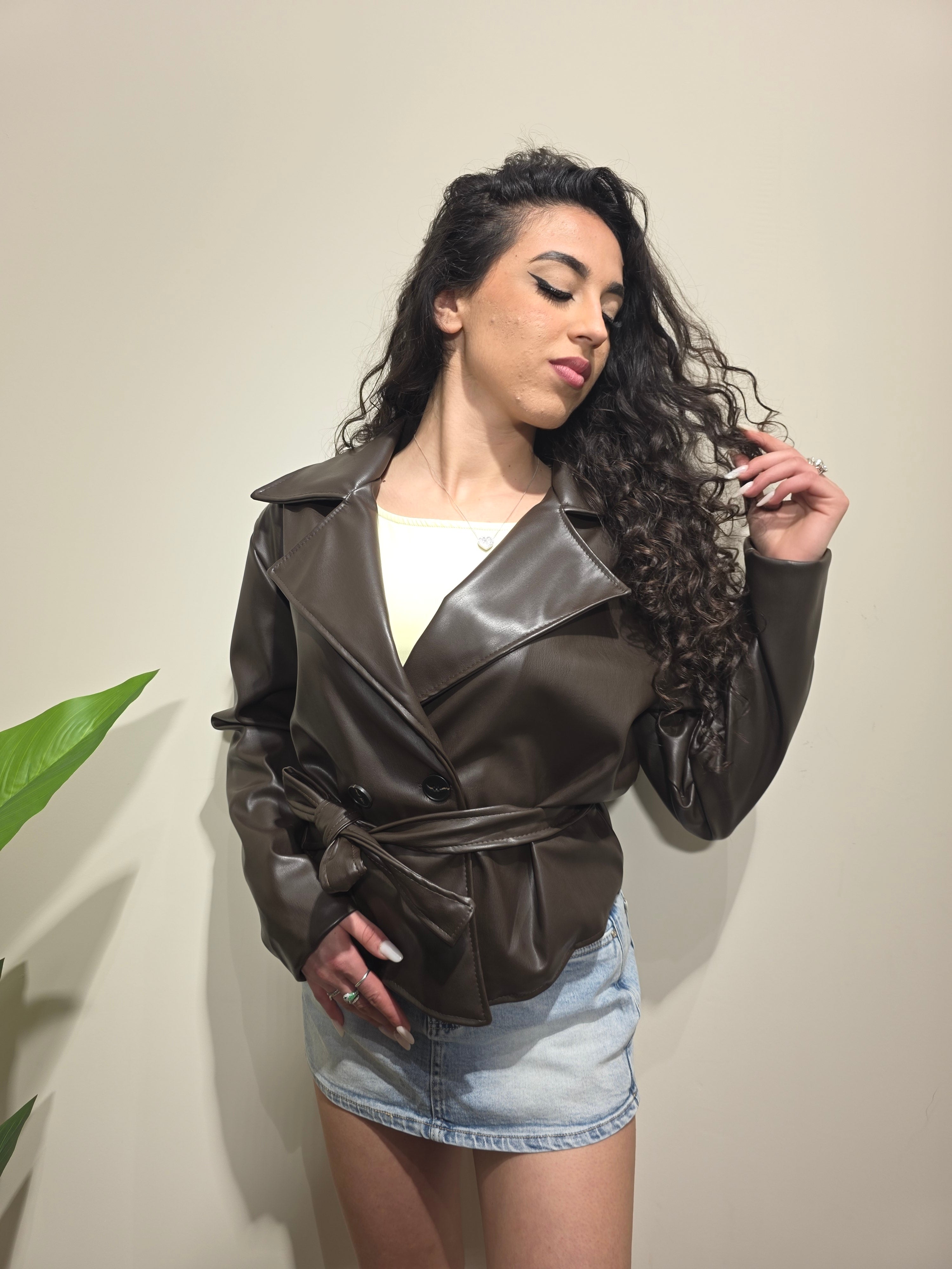 Trench Karol Marrone scuro