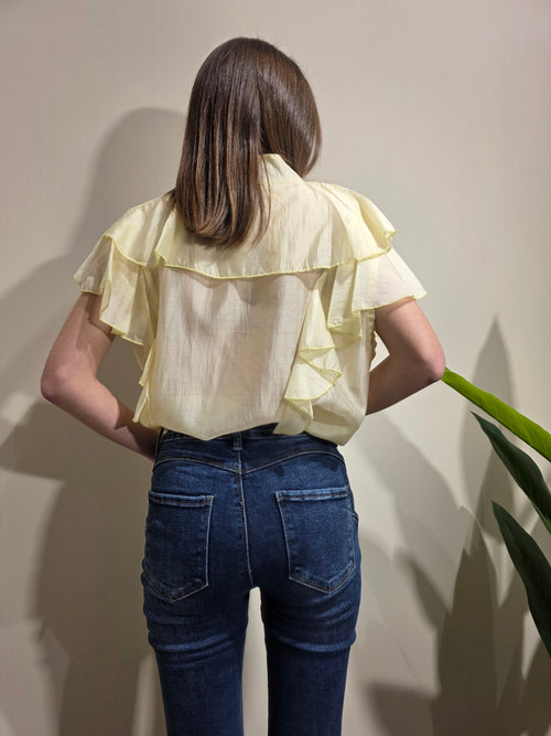 Camicia con ruches