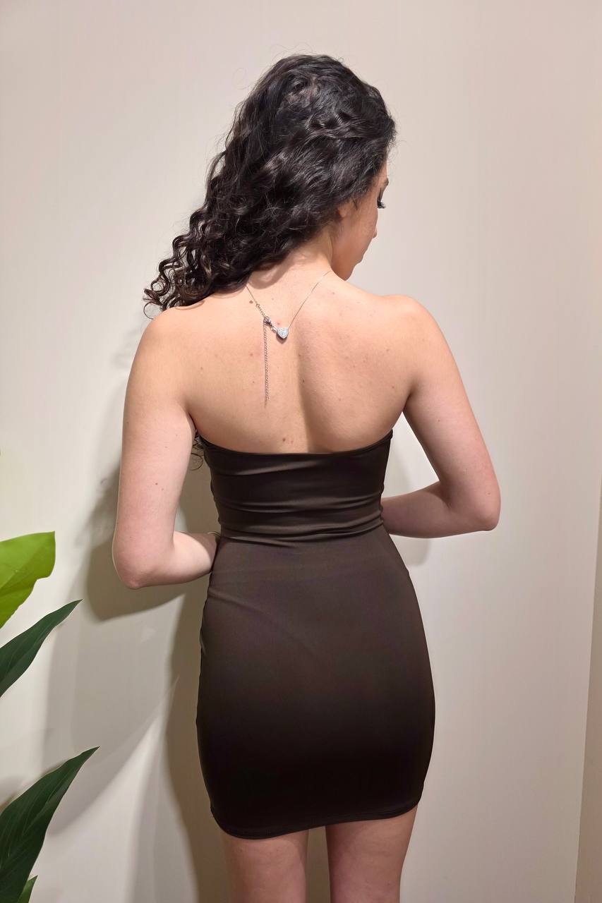 Mini dress Genny marrone