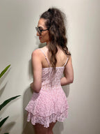 Mini dress in pizzo