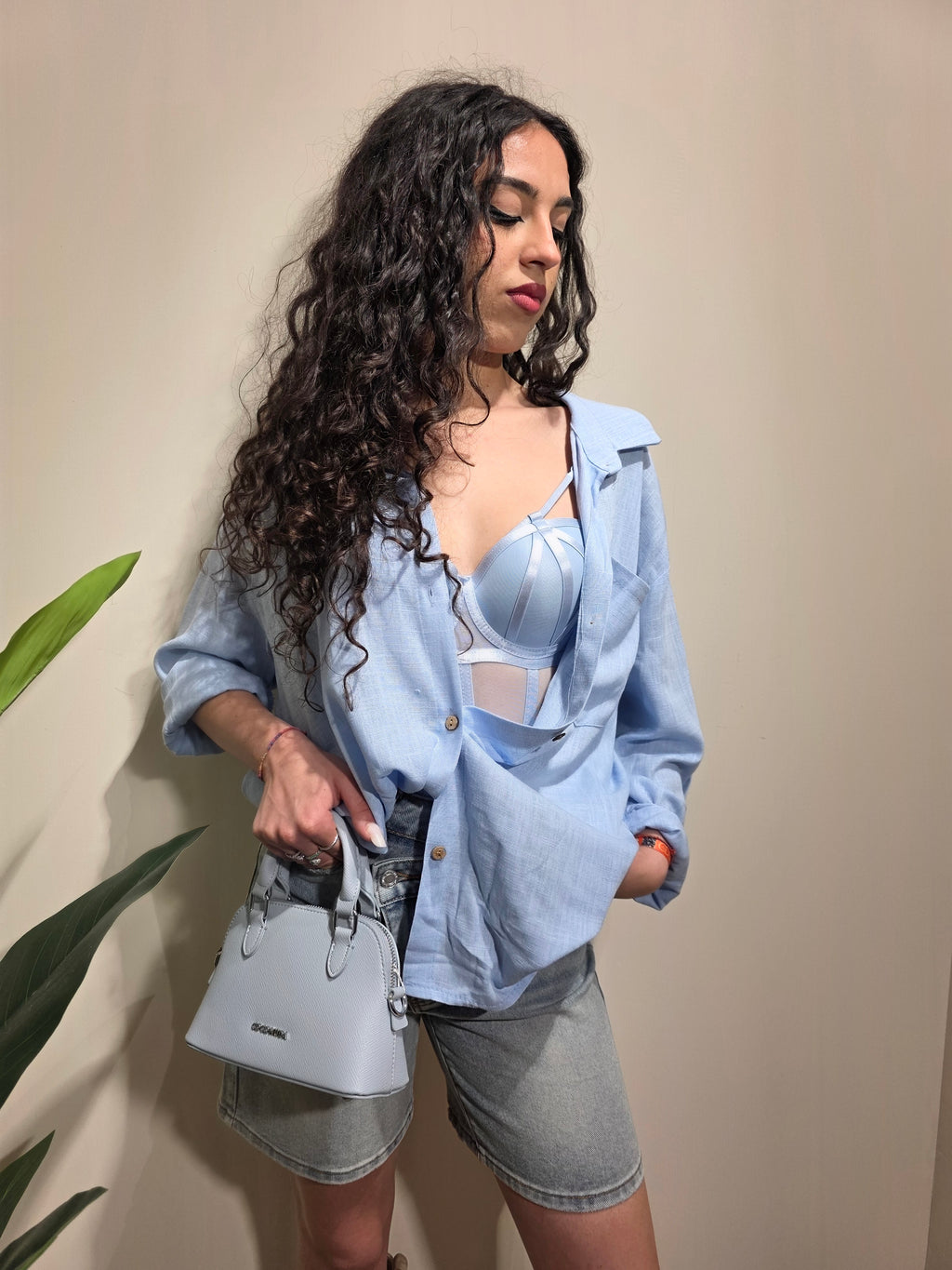 Camicia misto lino