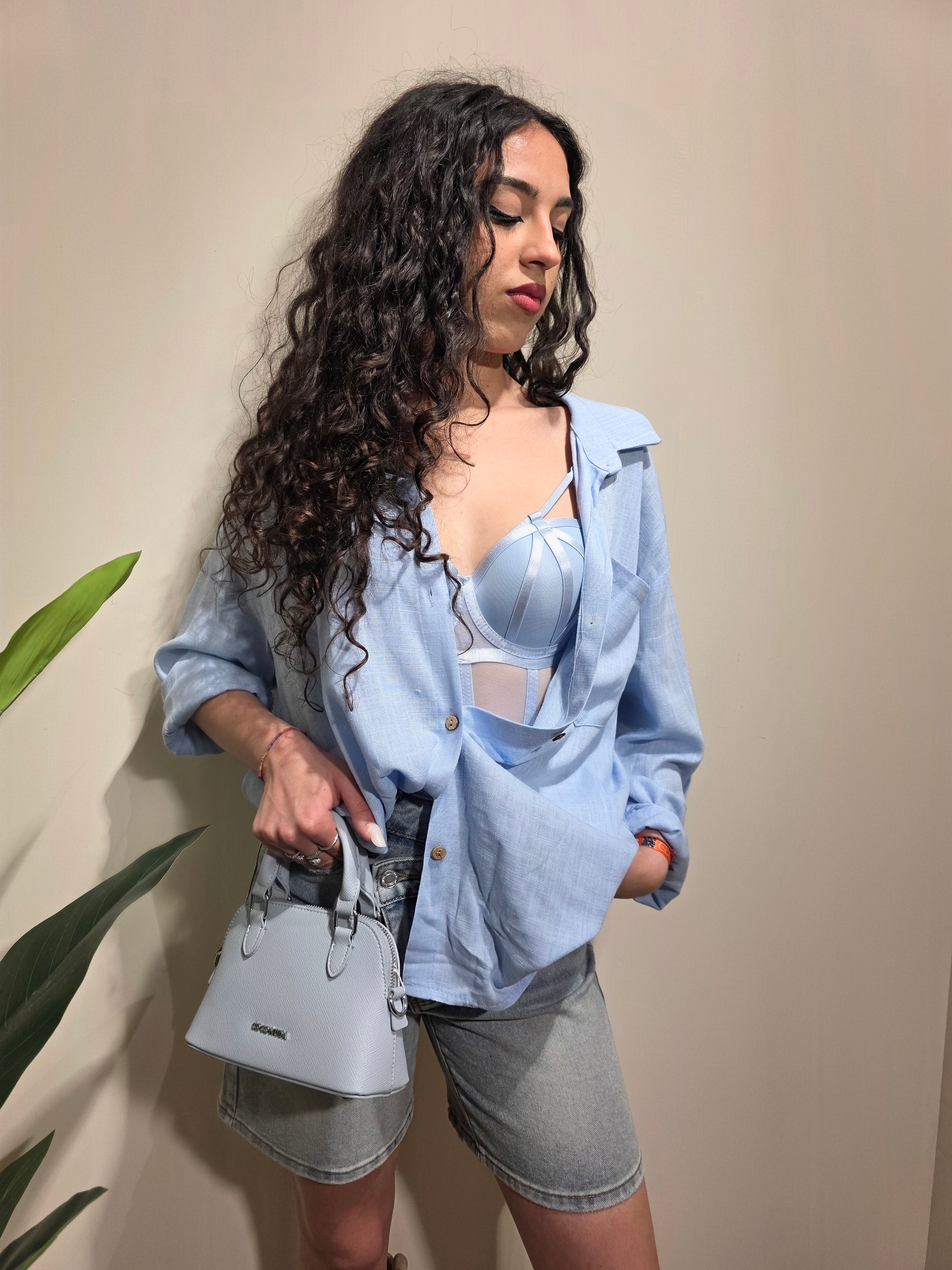 Camicia misto lino