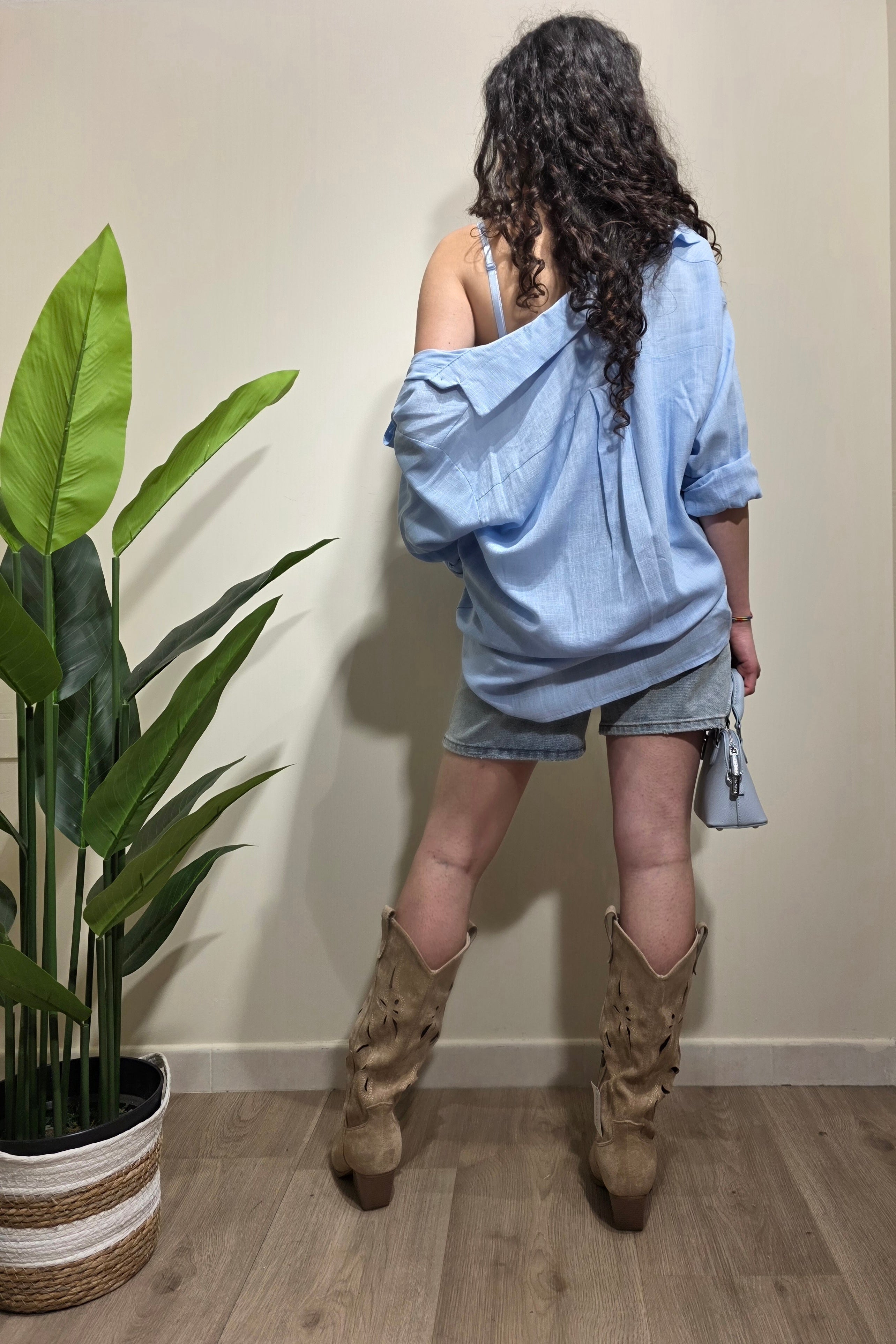 Camicia misto lino